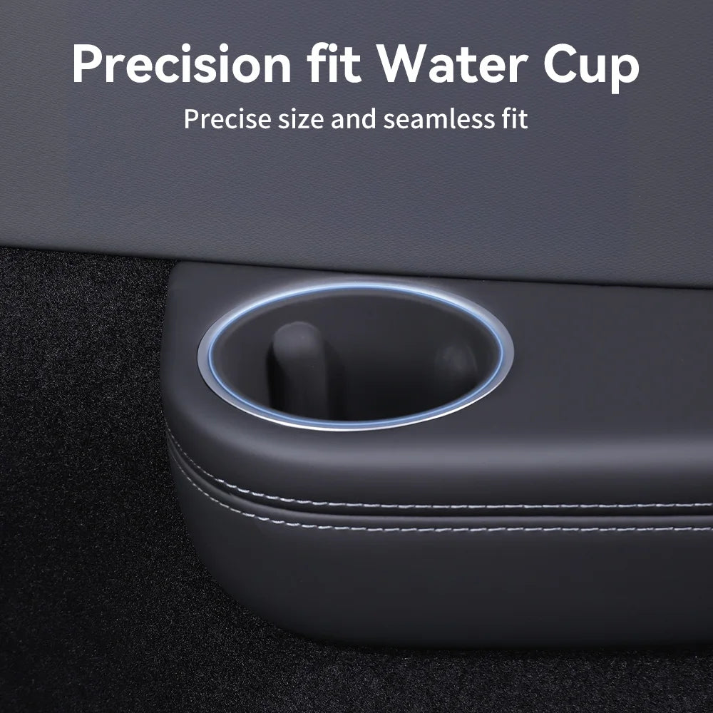 YZ for Tesla Model YL 2026 Third Row Silicone Cup Holder Insert Water Cup Holder 2Pcs Backseat Storage Accessories Vue