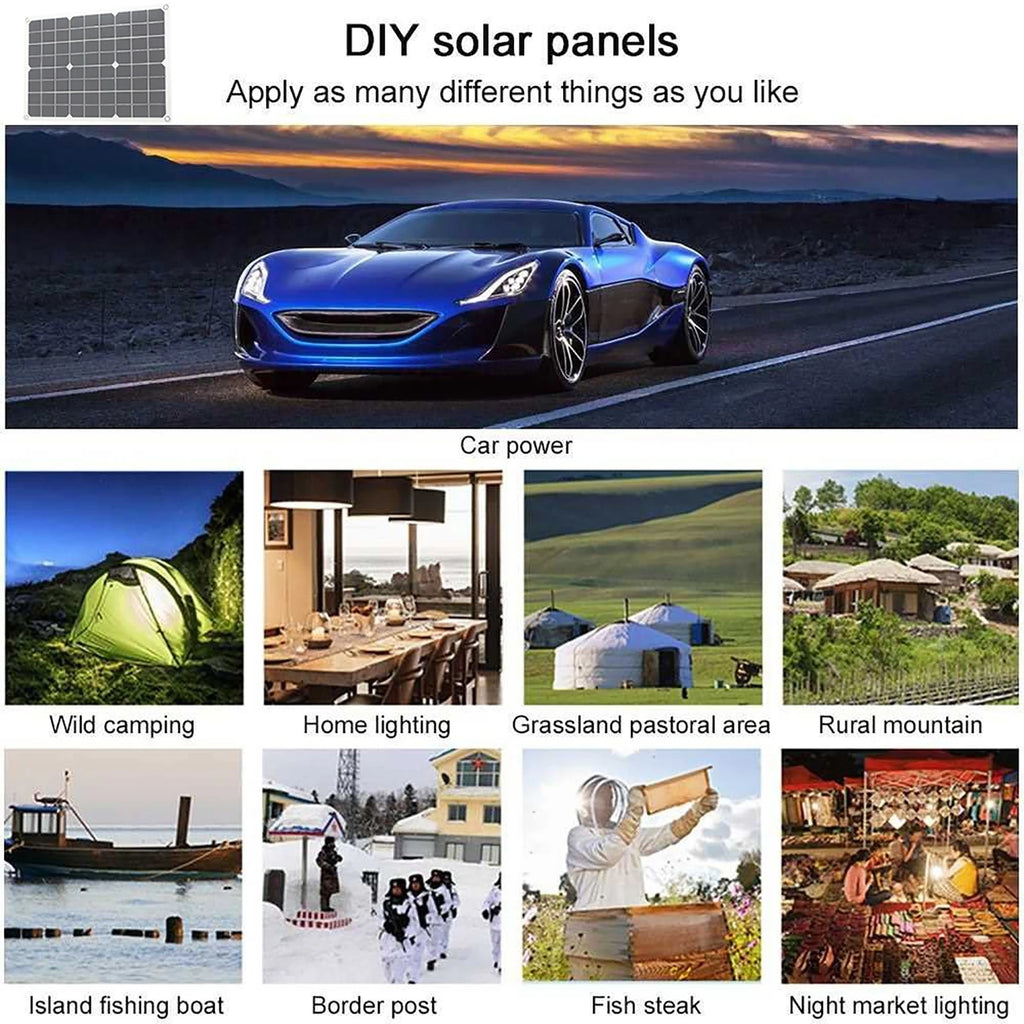18W Solar Panel Kit 4000W Inverter & 30A Charge Controller Solar Power Kit Vue