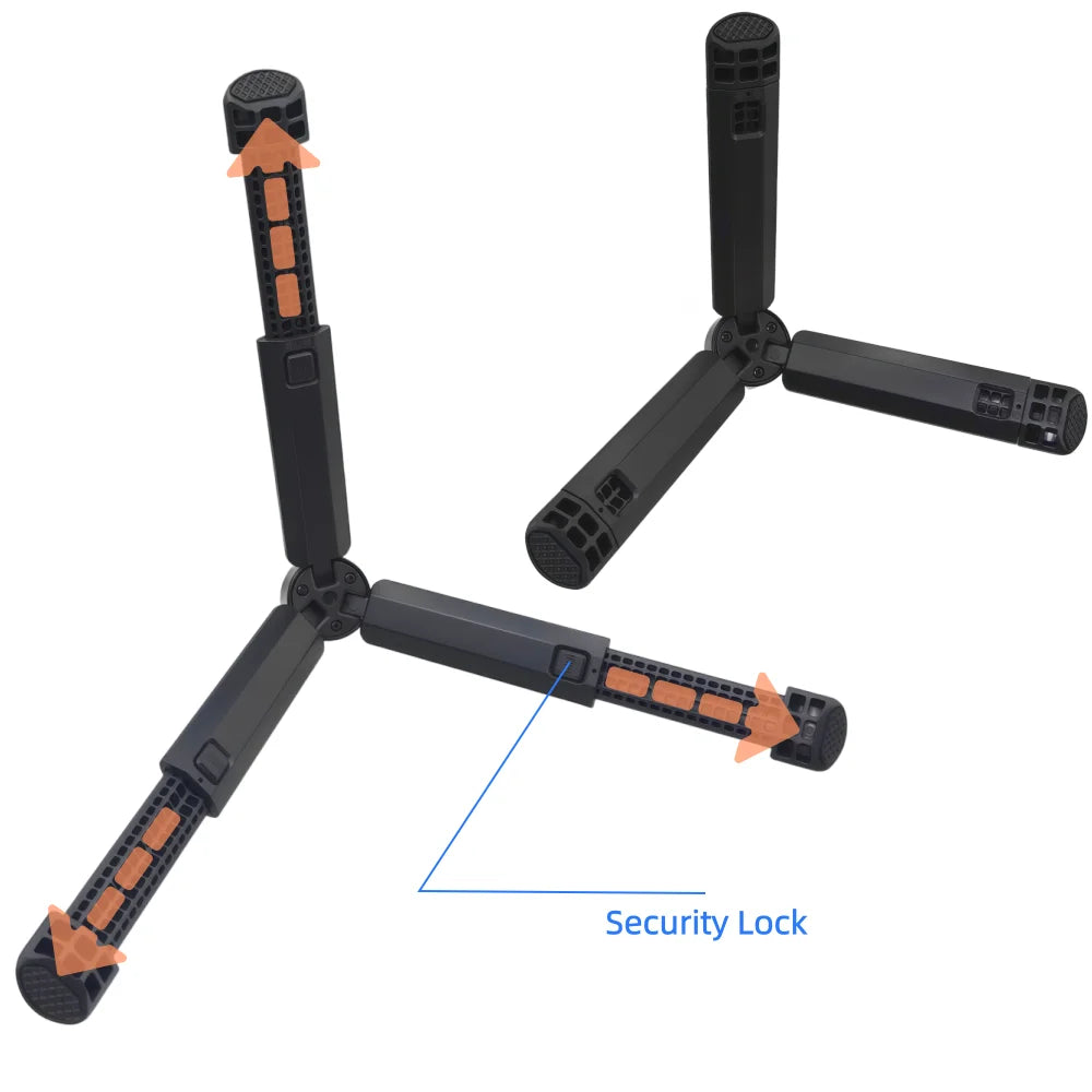 Extendable Mini Tripod Stand 1/4" Screw Mount for DJI Osmo GoPro Insta360 Action Camera Phone Desktop Tripod for Vlog Live Strea Vue