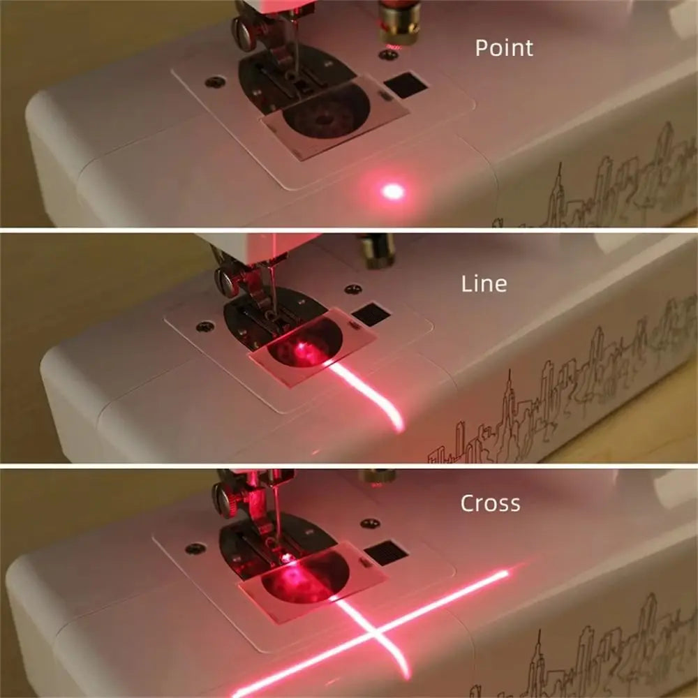 Red Laser Sewing Laser Guide Adjustable Hose 5MW/100MW Sewing Machine Light Magnetic Base Dot Line Cross Head Vue