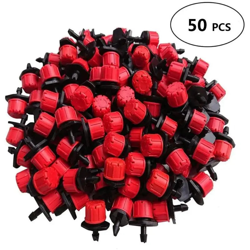 50 100pcs Adjustable Water Sprinkler Nozzle for Garden Irrigation with Thread Connection for Lawn and Plants Coverage Vue 50pcs