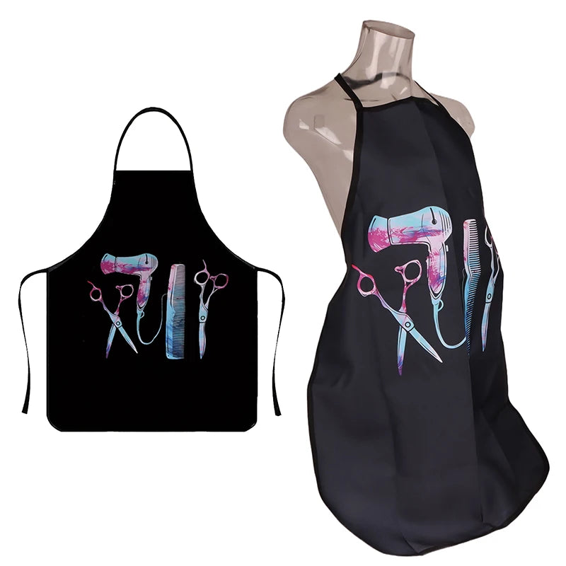 1PCS Hairstylist Aprons For Women Hair Stylist Apron For Salon Home Hair Cutting Oxford Cloth Fabric Vue