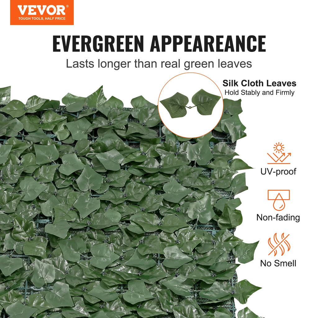 Artificial Ivy Privacy Fence Screen | Faux Hedge Wall Panel Artificial Hedge Screen Vue