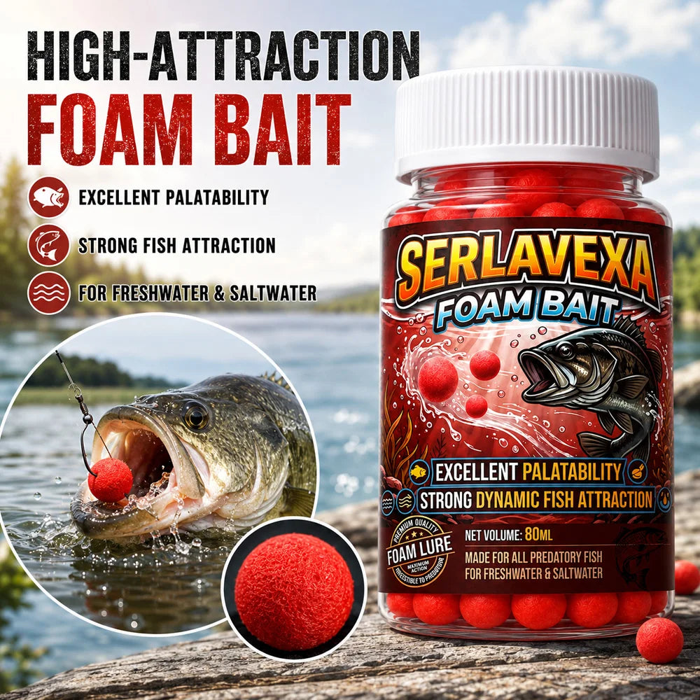 Strong Attractant Foam Fishing Bait Red Pellets Excellent Palatability Bass Carp Lures Freshwater Saltwater Fishing Gear Vue
