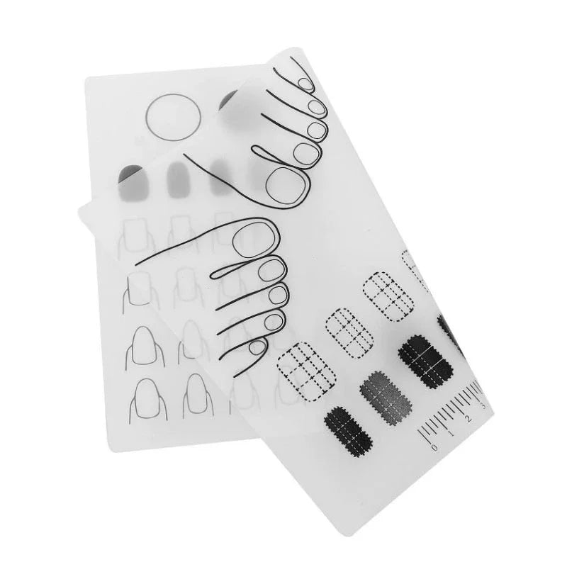 Portable Silicone Nail Training Mat Nail Polish Practice Pad Stamping Plate Nail Sticker Trainer Guide for Nail Home DIY Vue