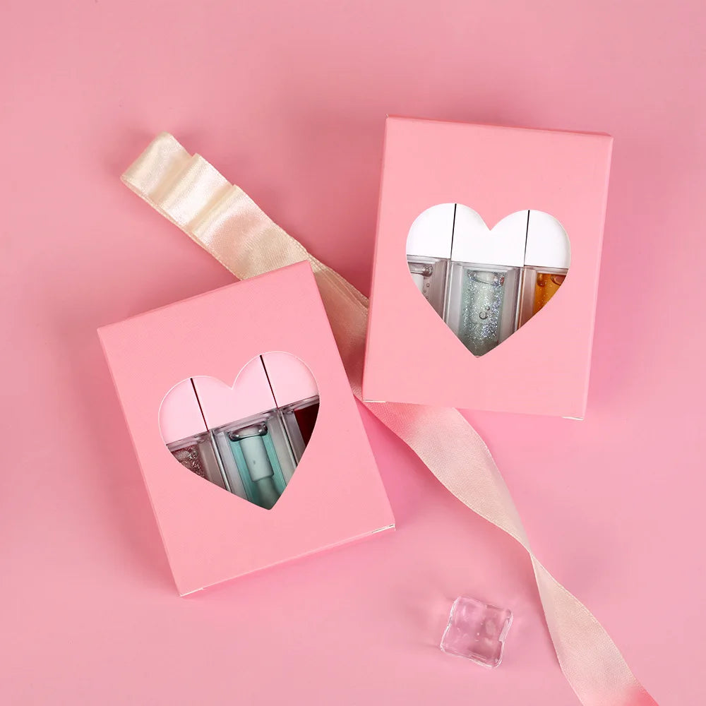 Lip Balm Oil Set Private Label Logo Vegan 3pcs Lipgloss Kit Vendor Changing Color Cosmetics Makeup Moisturizing Lip Tint Vue