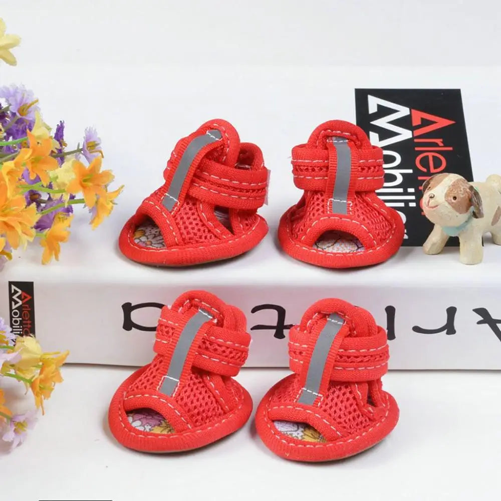 Summer Outdoor Dog Shoes Anti-slip Casual Breathable Spring Cute Wear Dog Shoes Puppy Shoes Pet Supplies Dog Sandals Outdoor Vue