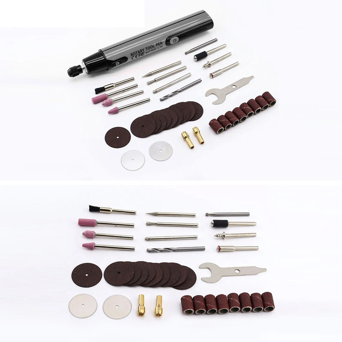 39-Pc Mini Rotary Tool Kit | LED Display | 16,000 RPM Cordless Rotary Tool Kit Vue