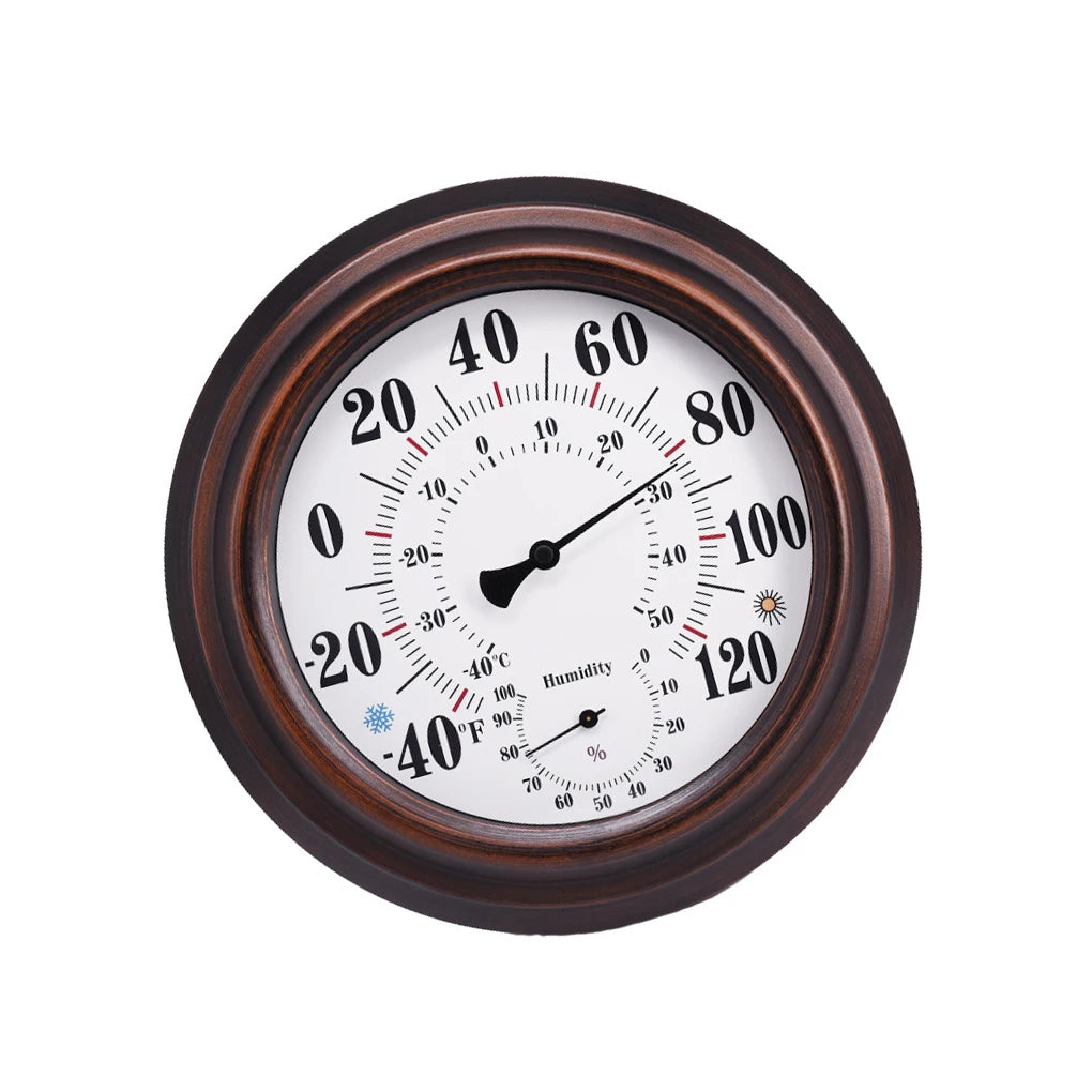 FangNymph Antique Wall Thermometer & Hygrometer | No Battery Wall Thermometer Hygrometer Vue