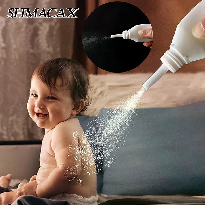Dry Powder Spray Bottle Refillable Atomizer Baby Powder Dispenser Detachable Traveling Use Plastic Makeup Cosmetics Sprayer Vue