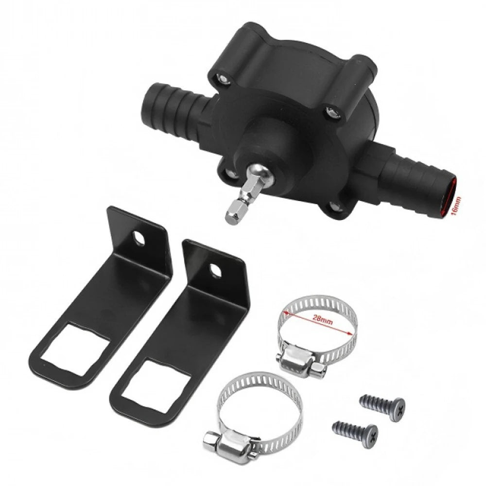 Portable Mini Water Pump Electric Drill Driven Self-Priming Centrifugal Pump 16mm Inner 19mm Outer Port for Aquarium Irrigation Vue Default Title