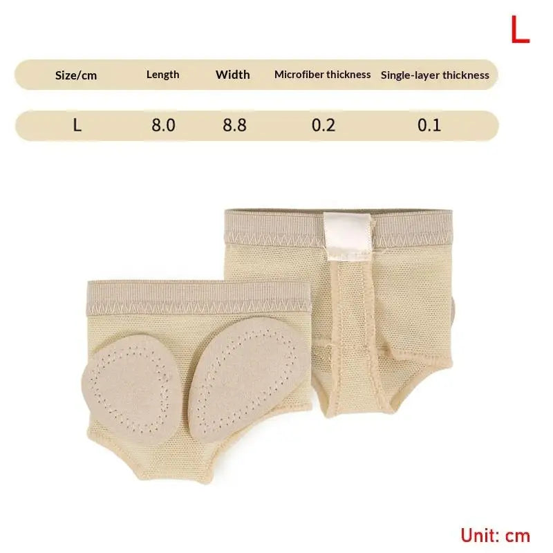 Forefoot Pad Ballet 1Pair Half Shoes Pads XSXL Toe Protection Flexible Comfort for Yoga Pilates Dancing Class Vue L Skin color