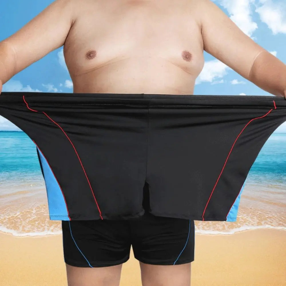 Big Size Swimwear Swimming Pool Surfing Men Swimsuit Shorts Quick Drying Swimsuit Men Beach Pants Big Size Swimming Trunks Vue