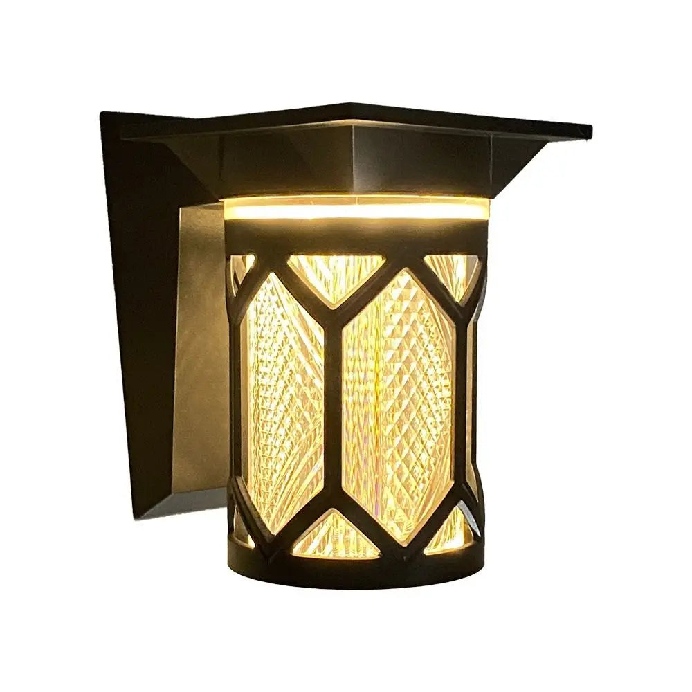 IP54 Rating Solar Wall Lights 3 Color Lights Waterproof Intelligent Wall Sconce Round/Square Remote Control LED Solar Lamp Porch Vue
