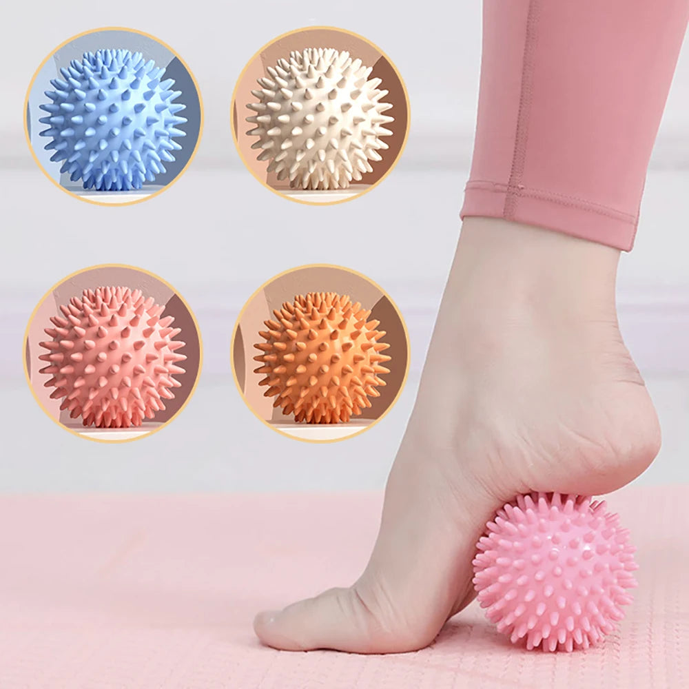 Spiky Hedgehog Massage Ball Deep Tissue Trigger Point Myofascial Release Muscle Pain Relief Yoga Shoulder Neck Foot Relaxation Vue