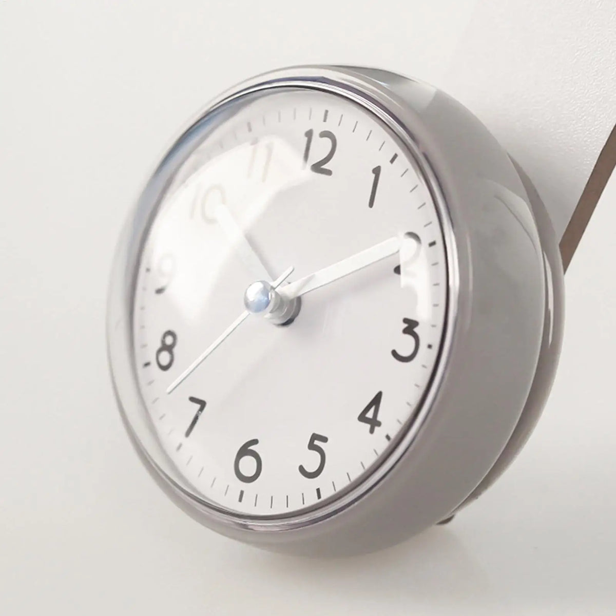 Bathroom Clock Waterproof Suction Cup Battery Operated Alarm 3 Inches Battery Operated Small Bathroom Clocks for Home Vue