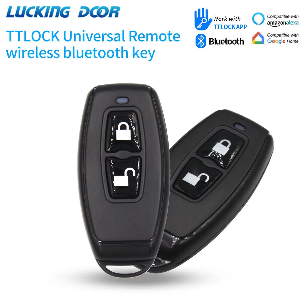 TTlock 2.4GHz Wireless Remote Control Key Fob R1 For TTLock APP Devices Smart Lock with Unlocking and Locking Button 3V CR2032 Vue Default Title
