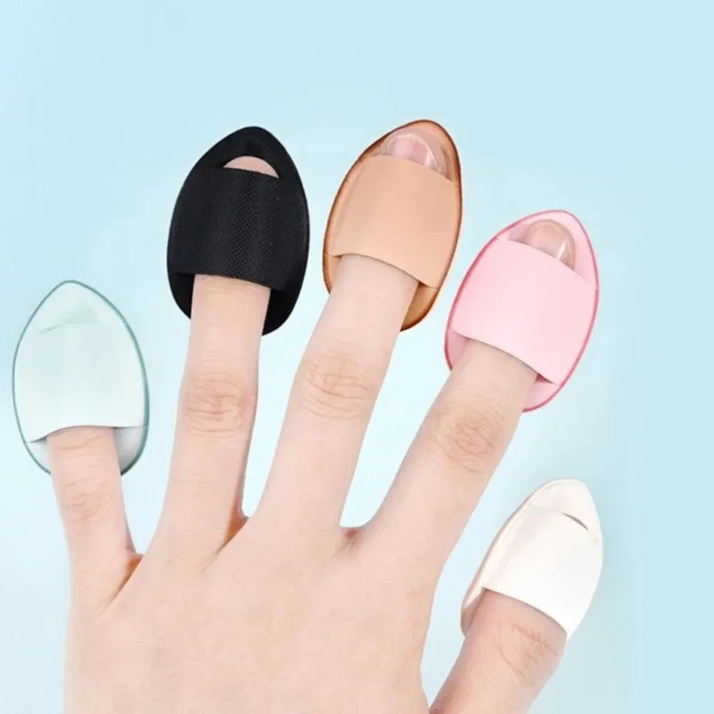 5Pcs Mini Finger Cosmetic Puff Foundation Small Air Cushion Powder Sponge Face Concealer BB Cream Applicator Makeup Tools Vue