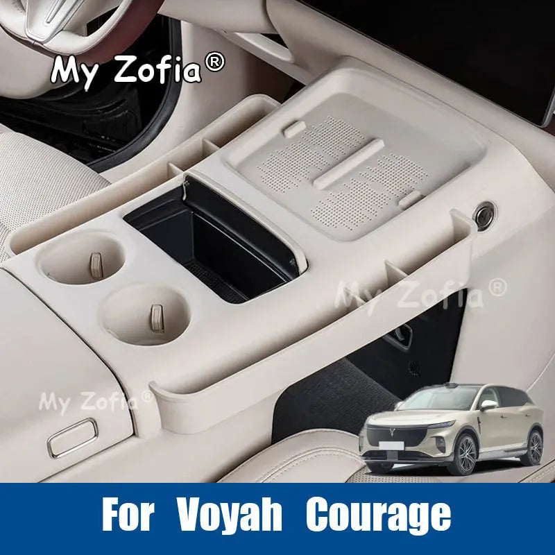 Integrated Silicone Center Console Non-Slip Full Coverage Car Interior Storage Protector Accessories For Voyah Courage 2025 2026 Vue