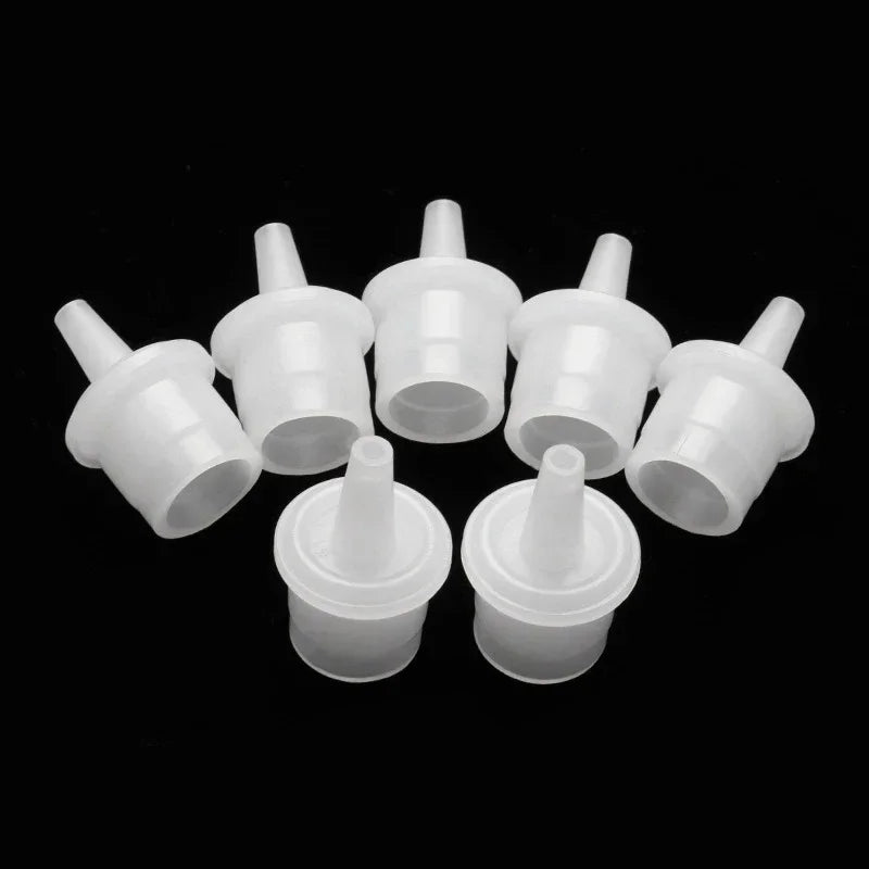 vvocci 20Pcs EyelashTools Individual Eyelashes Extension False Lash Glue Bottle Plug Adhesive Cup Nozzle Adhesive Holder Stopper Vue M95Bottle Plug-20Pcs