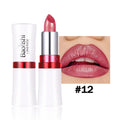 Rose Metallic Lipstick Glitter Lip Glaze Waterproof Long Lasting Moisturize Bright Red Pearlescent Shiny Lipgloss Makeup 12color Vue 12-BAOLISHI