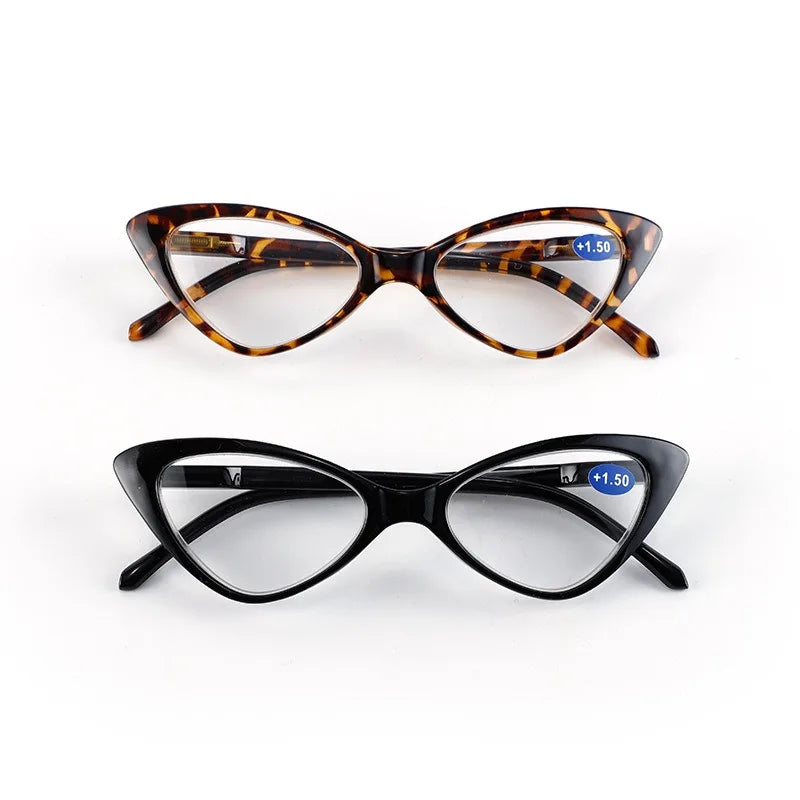 Cat Eye Women's Reading Glasses – Retro Leopard Frame +1.5–+3.0 Reading Glasses Vue