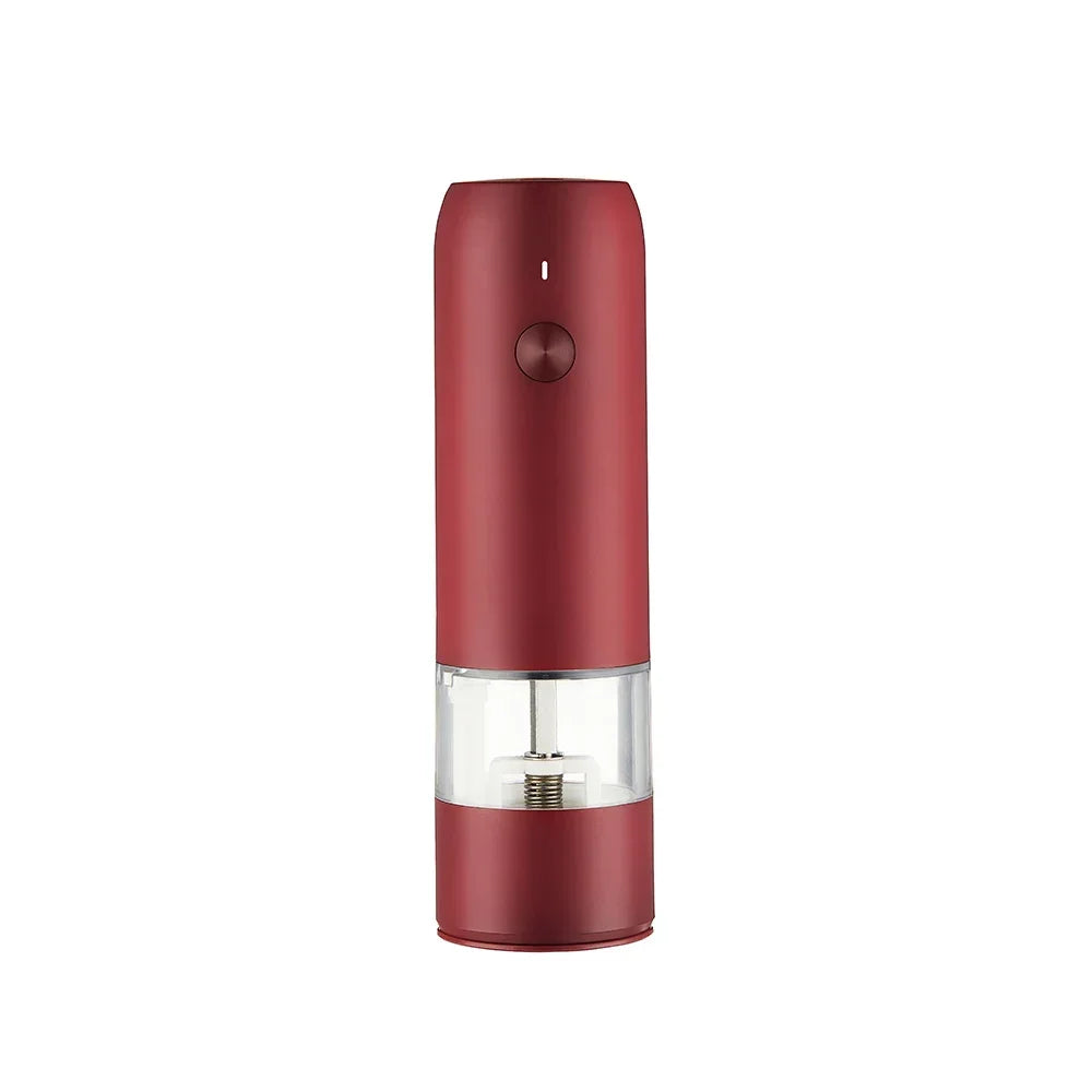 ZZHD 5 In 1 Adjustable Electric Pepper Salt Spice Mill Grinder Seasoning Kitchen Tools Grinding For Cooking Restaurant Vue Red China Mainland