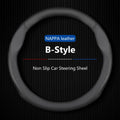 Car Steering Wheel Cover O-shaped Booster Cover, Breathable, Auto Decoration For Honda Accord 2023 2024 2025 Diameter 38cm Vue Black -B