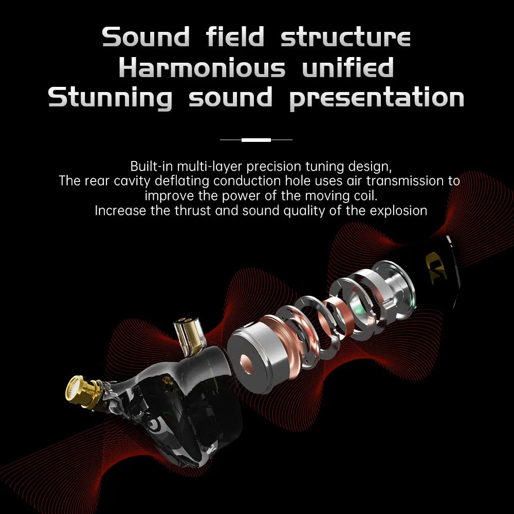 ND NX2 Wired In-Ear Earphones | HIFI Stereo Bass Earbuds Wired In-Ear Earphones Vue