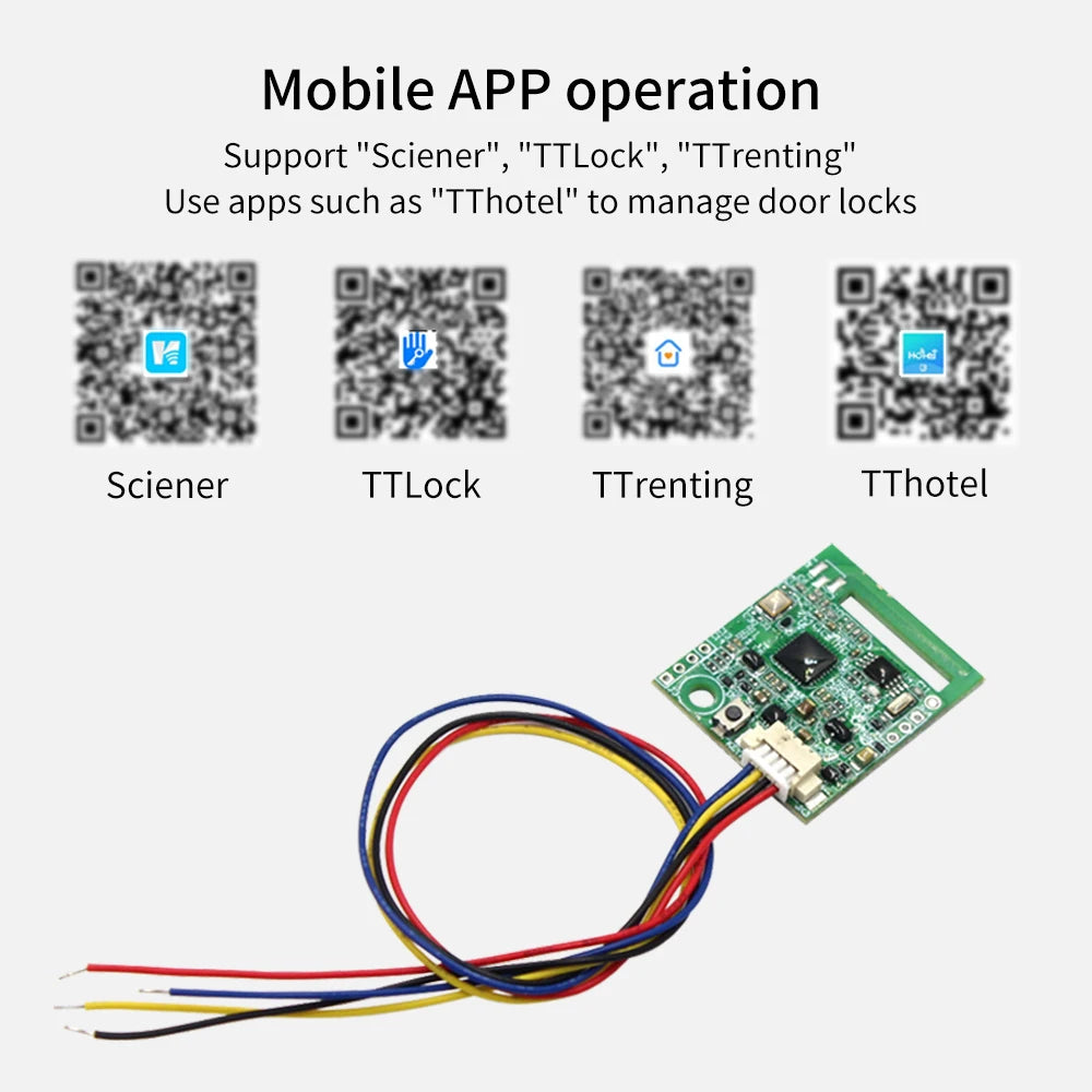 4.5-10V BLE5.0 Smart Switch Electronic Lock Module for TTLOCK APP Work with Gateway G2 for Alexa/Google Home Smart Switch Module Vue