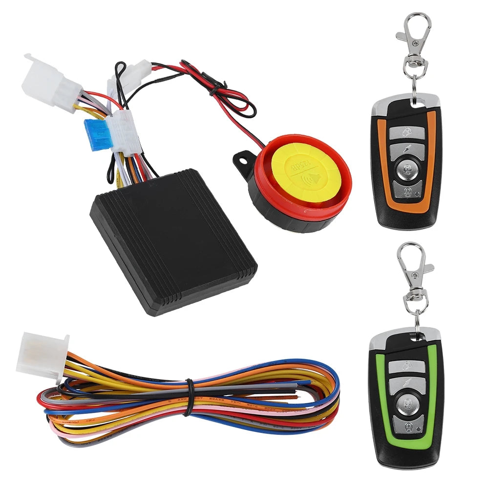Motorcycle Anti theft Remote Control 12V Motorcycle Anti theft Security Alarm System Remote Control Engine Start Vue