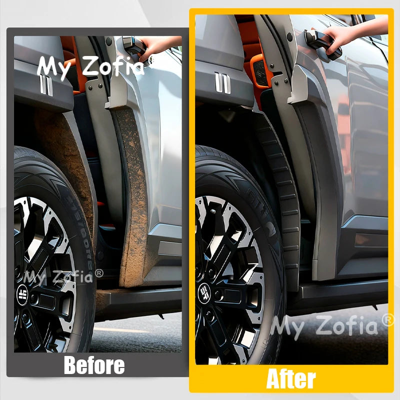 Jetour G700 2025–2026 Rear Mud Flaps &amp; Splash Guards – TPO Mud Flaps & Splash Guards Vue