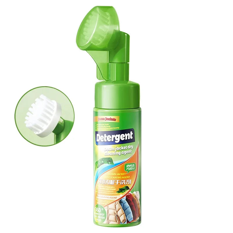 Down Jacket Dry Cleaning Spray Downwear Detergent Agent Dry Cleaner Oil Stain Remover Down Jacket Clothing Foam Cleaning Liquid Vue