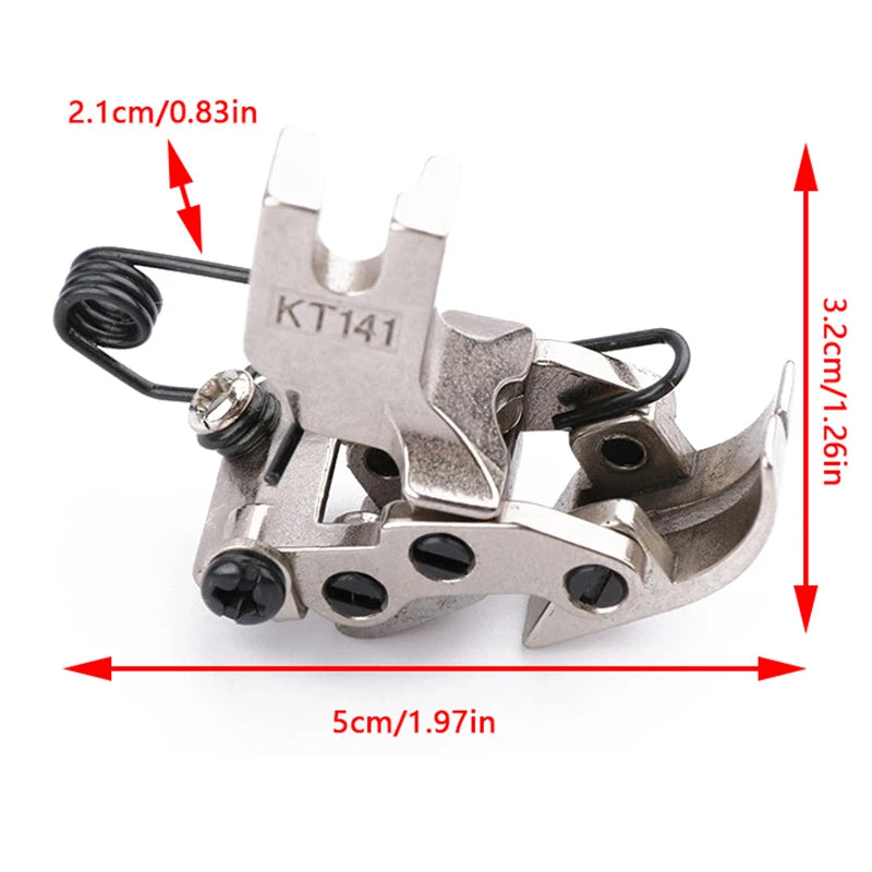 1PCS Industrial Flat Car Front Rear Interactive Presser Foot KT141 For Sewing Uneven Thick Fabric Sewing Machine Accessories Vue 1PCS