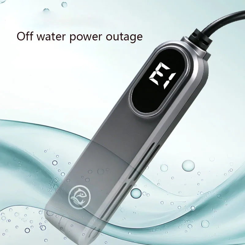 Mini Aquarium Heater With LED Display Smart Constant Temperature Over‑heat & Water‑off Protection Adjustable 18‑34℃ Fish Tank Vue