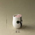 Hand Painted Ceramic Mug With Straw Floral Nordic Minimalist Cute Cup For Home Table Office Desk For Women Christmas Gift Vue A1
