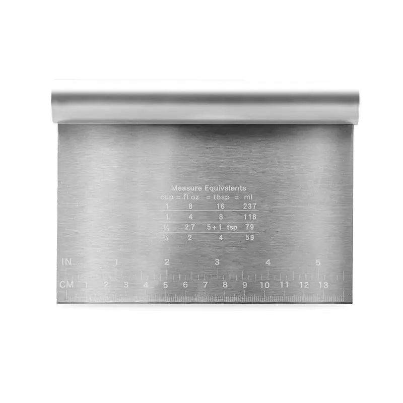 Stainless Steel Cake Scraper DIY Dough Pastry Spatula Buttercream Edge Smoother Cake Decorating Tools Baking Accessories Vue
