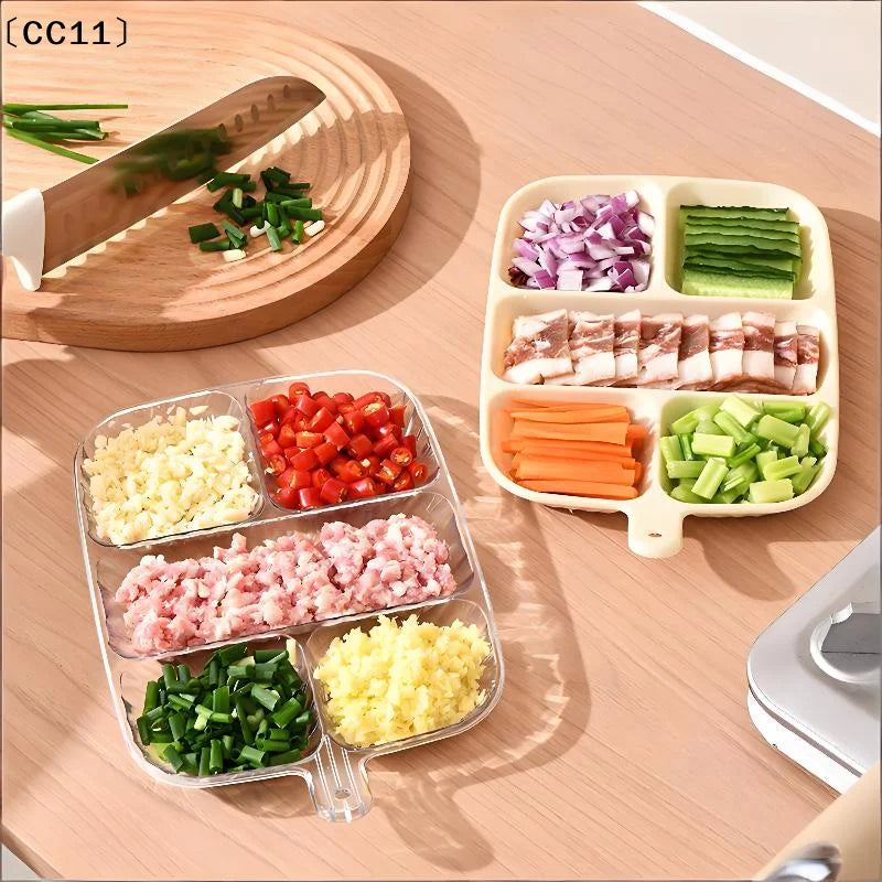 Scallion Ginger Garlic Side Dish Compartmentalized Storage Tray 5