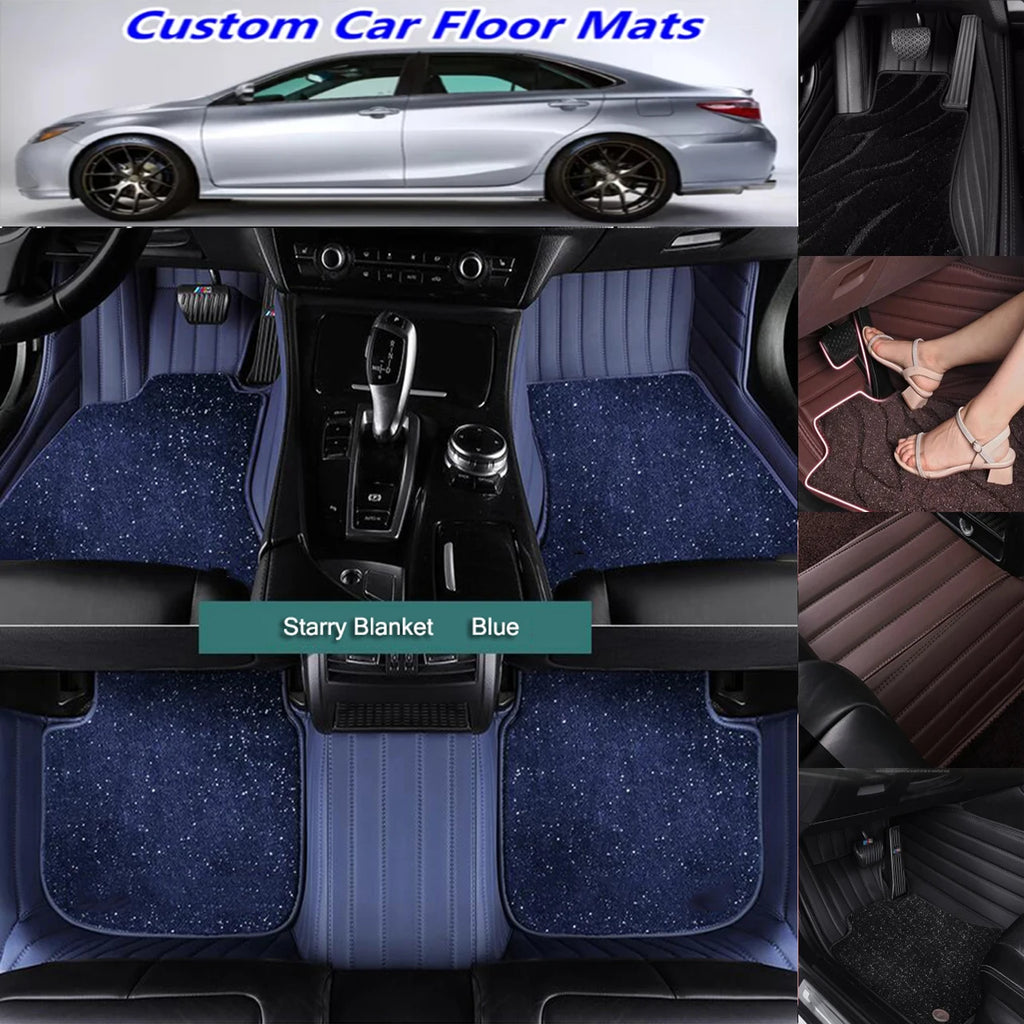 5D Custom Leather Floor Mats for Maserati – All Weather Set Custom Car Floor Mats Vue