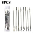 8-in-1 Mobile Phone LCD Chip Glue Removal Crowbar CPU Chip Tool Repair Removal Kit Multi-shape Disassembly Repair Tool for Phone Vue 8pcs