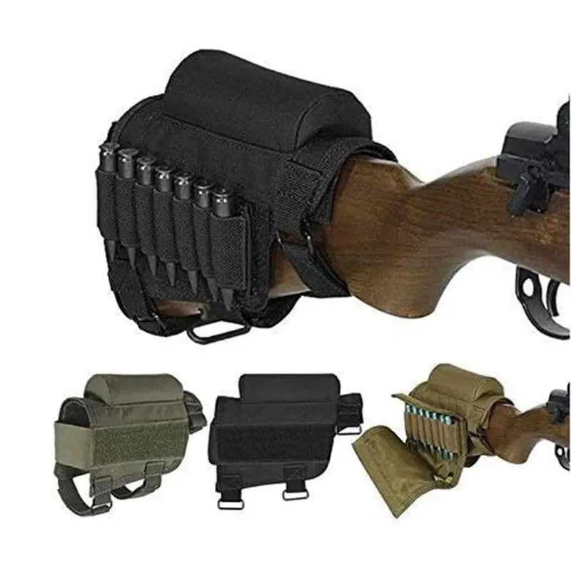 New Military Camouflage Outdoor Off-road CS Tactical Accessory Bullet Pouch Cheek Pad Stock Pouch Bullet Pouch Vue