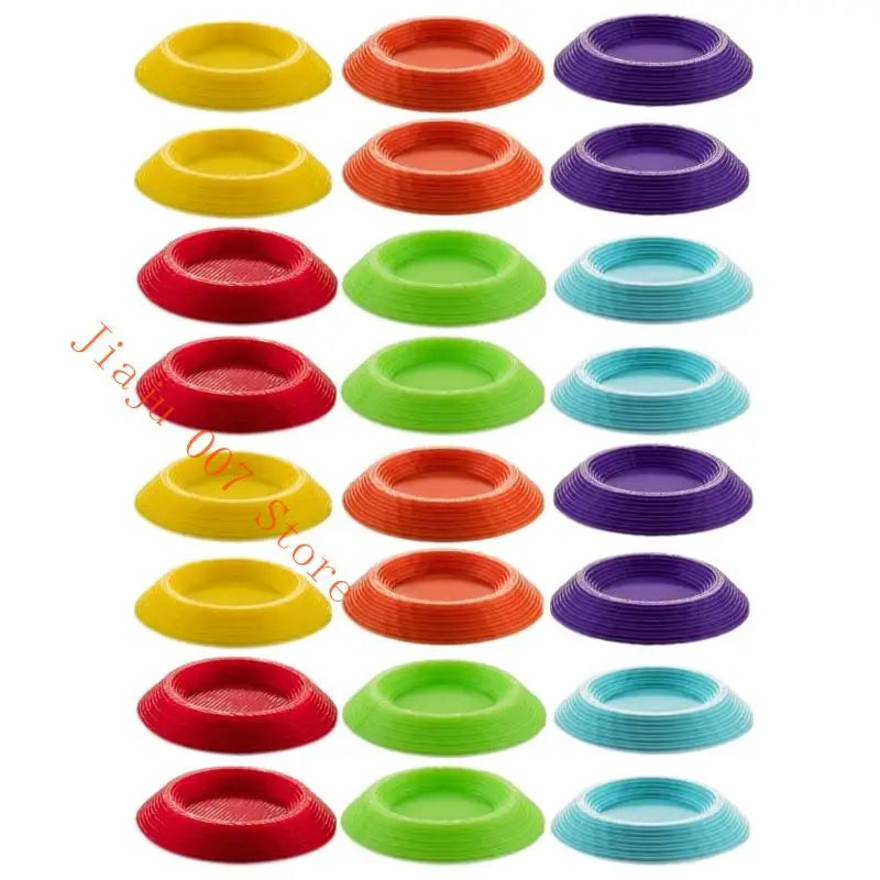 24-Pack Plastic Feeding Dishes for Reptiles, Isopods & Roaches Reptile Feeder Dishes Vue black C9GA3EE1500624