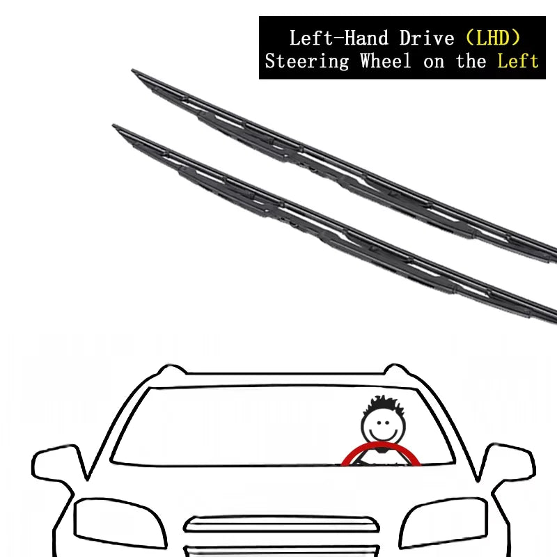 Audi A4 B6 8E 2001–2006 Premium Beam Front Wiper Blades Front Wiper Blades Vue LHD