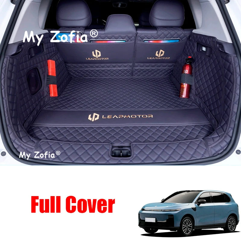 For LEAPMOTOR B10 2025 2026 Car Trunk Mat Pad leather Waterproof Car Rear Trunk Mat Boot Mat Interior Protective Accessories Vue A