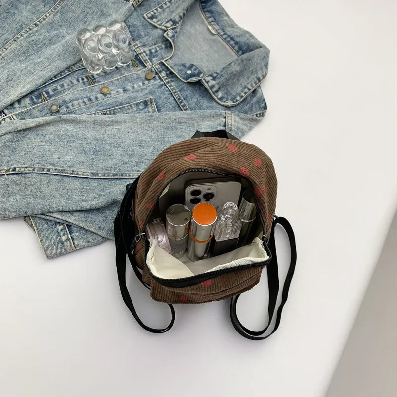 Stylish Small Backpack for Girls Teenagers and College Students Cute Mini Backpack for Daily Use and Outing Vue