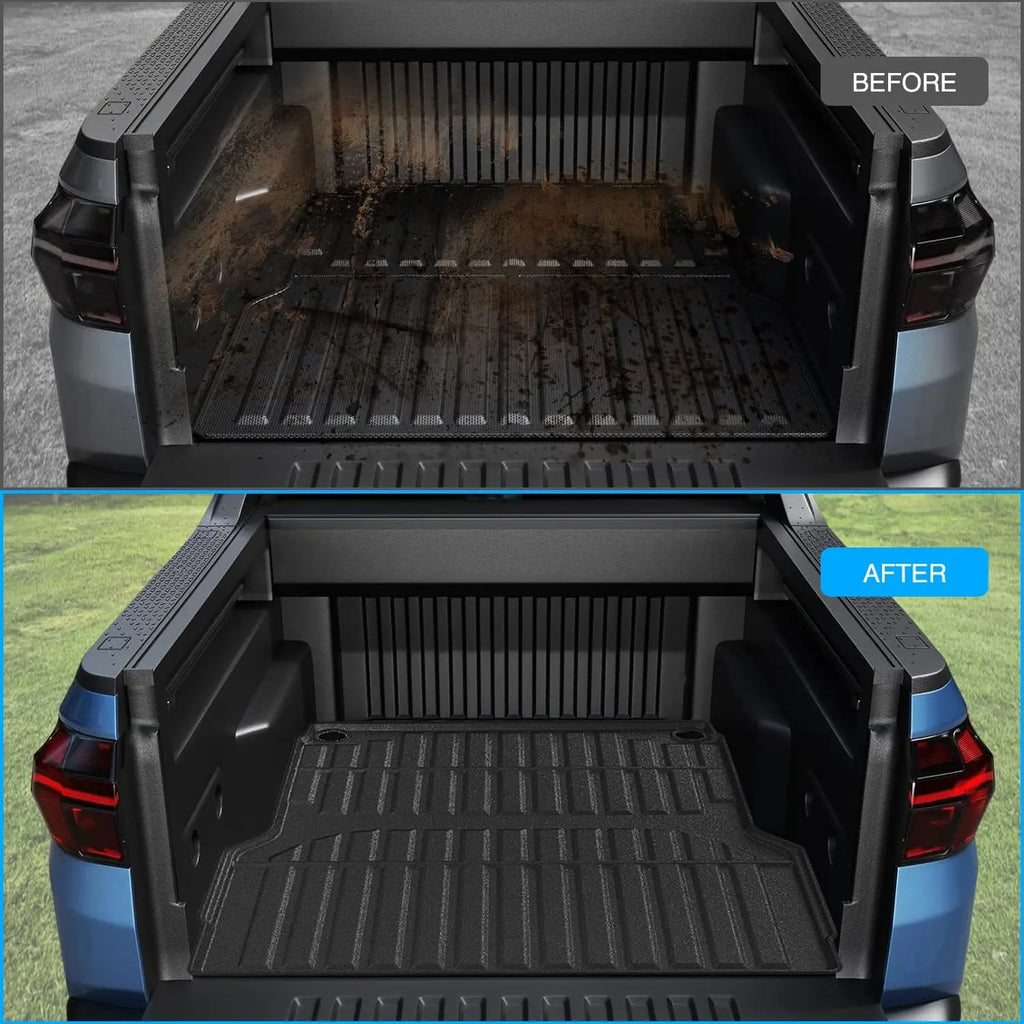 Nilight Truck Bed Mat Compatible with 2022-2026 Hyundai Santa Cruz 4.3 FT, Heavy-Duty Cargo Liner, Non-Slip, All Weather Protection Vue