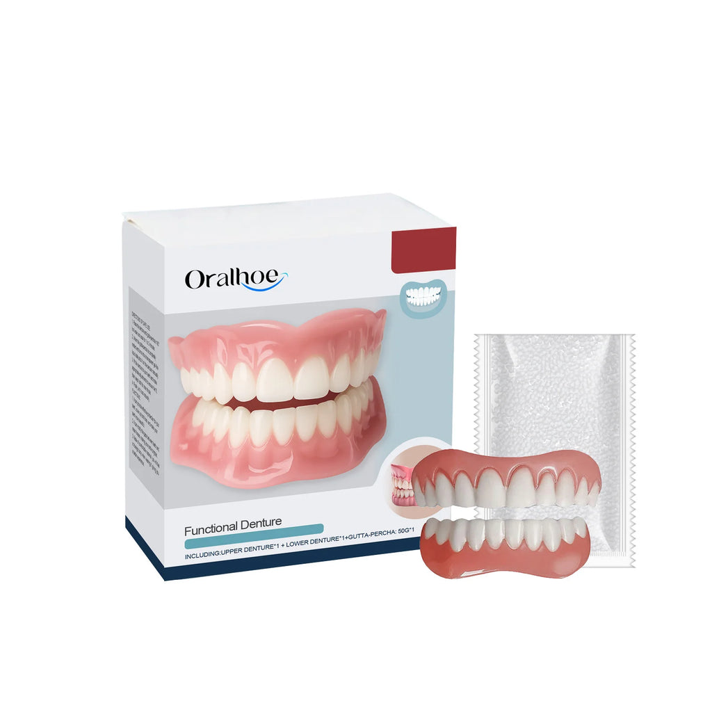 Denture Decoration Set - Denture Decoration Set for Enhancing Smile Aesthetics, Natural Fit and Comfortable Material Vue 1set
