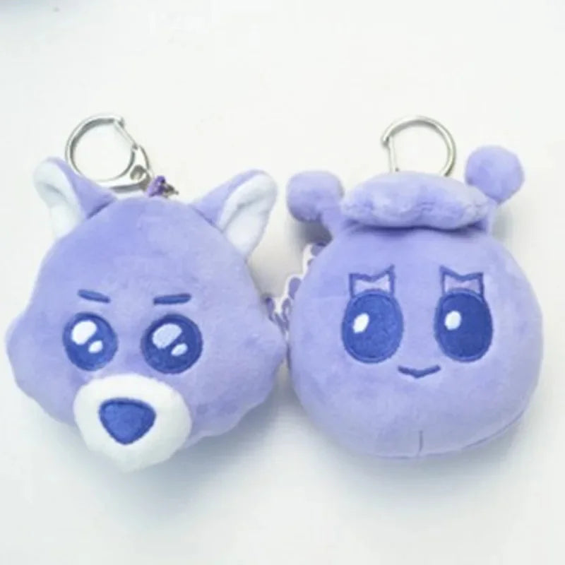Purple LEEHAN TAESAN SUNGHO Keychain Pendant Cute Idol Kpop Fan Bag Charm Backpack Accessory Gift For Boys Girls Mini Keyring Vue