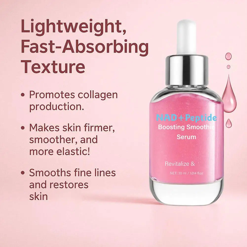 Original Korean Essence NAD+ Peptide Boosting Smooth Serum Revitalize Firming Repair Barriers Peach Whitening Facial Skin Care Vue