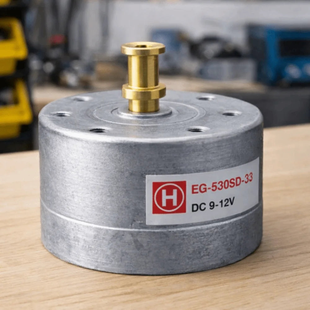 Low Noise EG-530SD H/L Fine Speed Trim 25mm Mount Turntable Motor Replacement 9-12V DC 33/45/78 RPM Support Vinyl Player Motor Vue